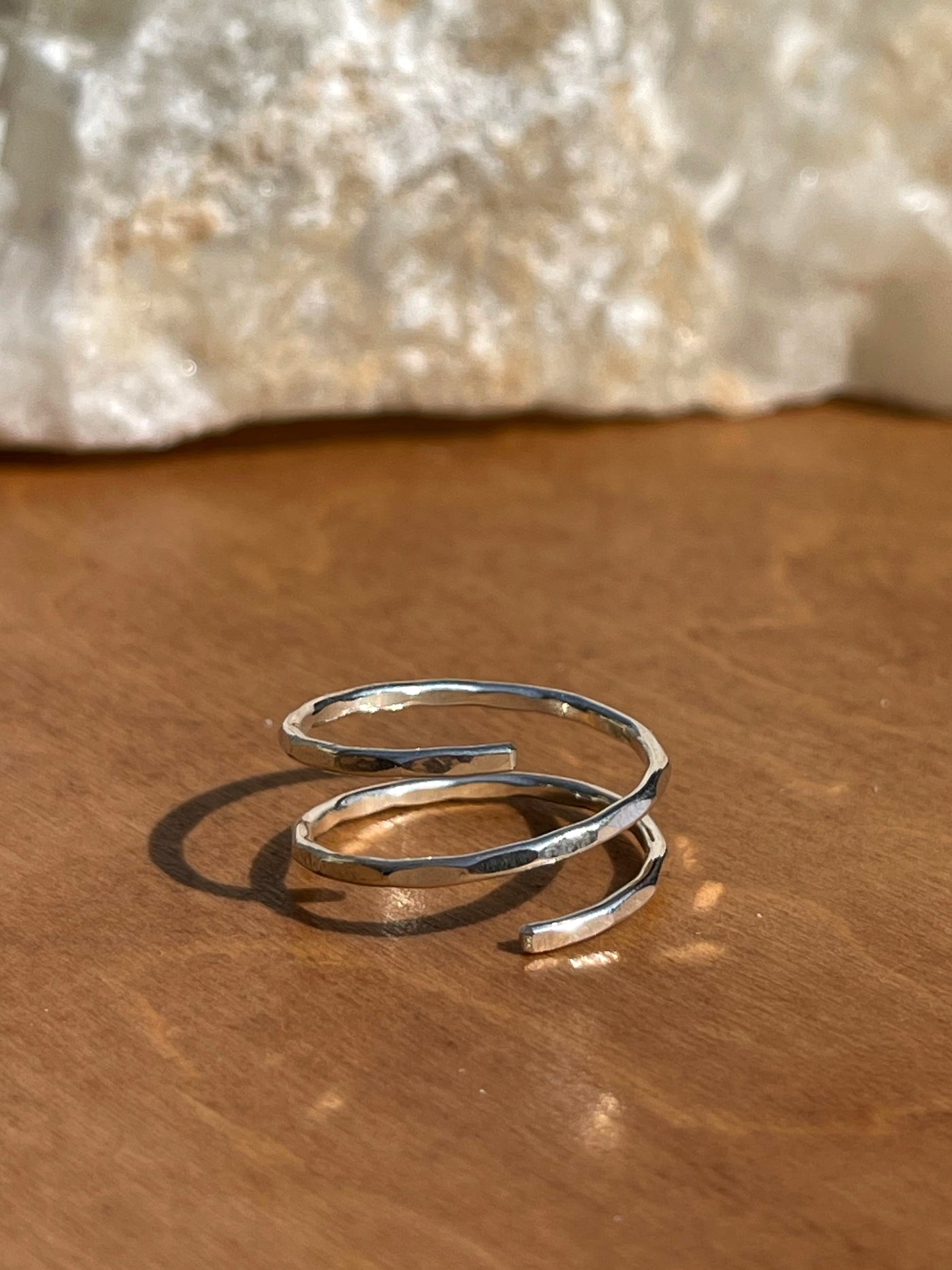 Silver Spiral Ring. This spiral ring is made from high quality sterling silver metal and great as a single standalone ring or as a stacker. Size 6-7.
