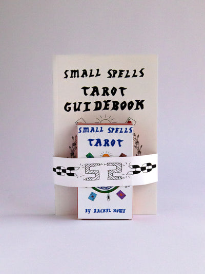The Small Spells Color Tarot Deck includes all 78 cards of the Major and Minor Arcana and features illustrations that embrace mysticism while staying firmly rooted in the culture of modern design. The accompanying book contains reproductions of the drawings along with writing about the corresponding meanings from creator Rachel Howe’s perspective, which pulls from tradition as well as her own investigations and intuitions.