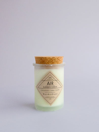 Air Element Candle with Lavender and Peppermint essential oils