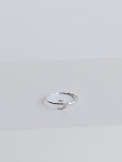 Silver Crescent Moon Ring is made from high quality sterling silver metal and great as a single standalone ring or as a stacker. Size 7. 