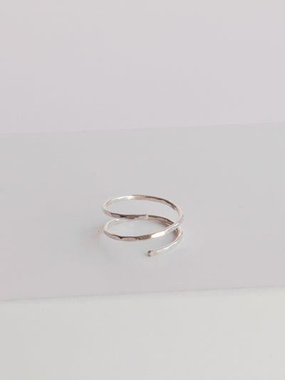 Silver Spiral Ring. This spiral ring is made from high quality sterling silver metal and great as a single standalone ring or as a stacker. Size 6-7.
