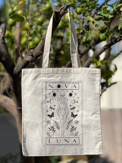 NOVA LUNA Printed Organic Cotton Reusable Bag